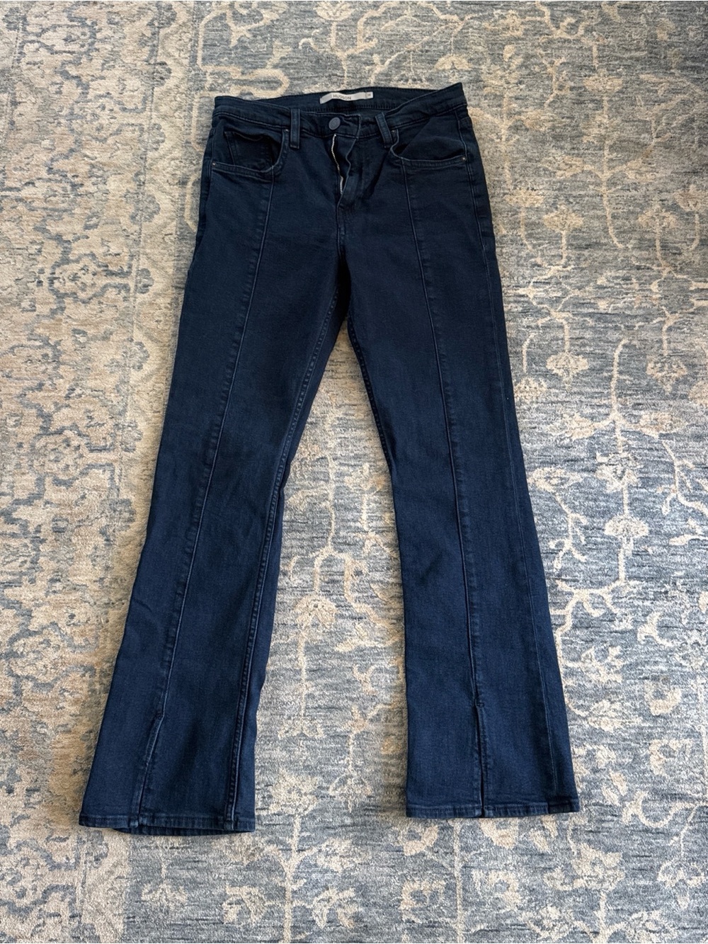 Hudson Jeans Dark Blue Flare-Leg Denim